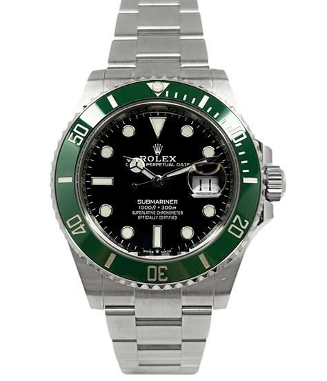 rolex green submariner ceramic sale|rolex submariner date 126610lv.